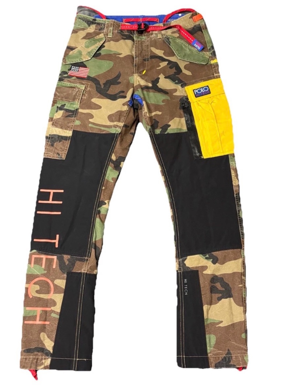 Polo Ralph Lauren Hi Tech Climb Camo Cargo Sportsman Snow Beach Pants Size 30x30
